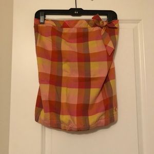 American Eagle Plaid Tube Top